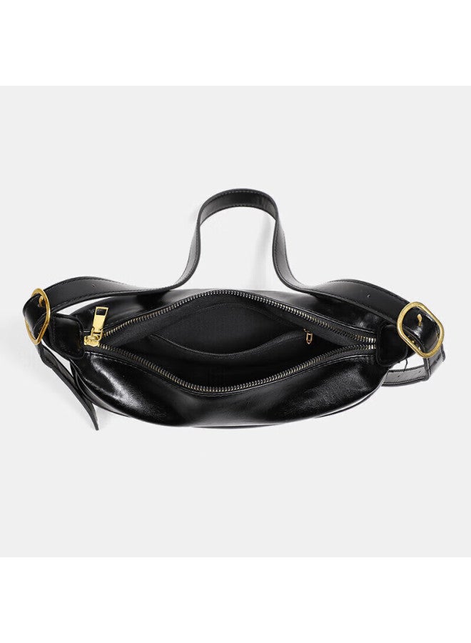 Yuyula Women's Handbag, Cowhide Crossbody Bag, Luxury Shoulder Dumpling Bag, Birthday And Christmas Gift For Women And Wives - Image 2