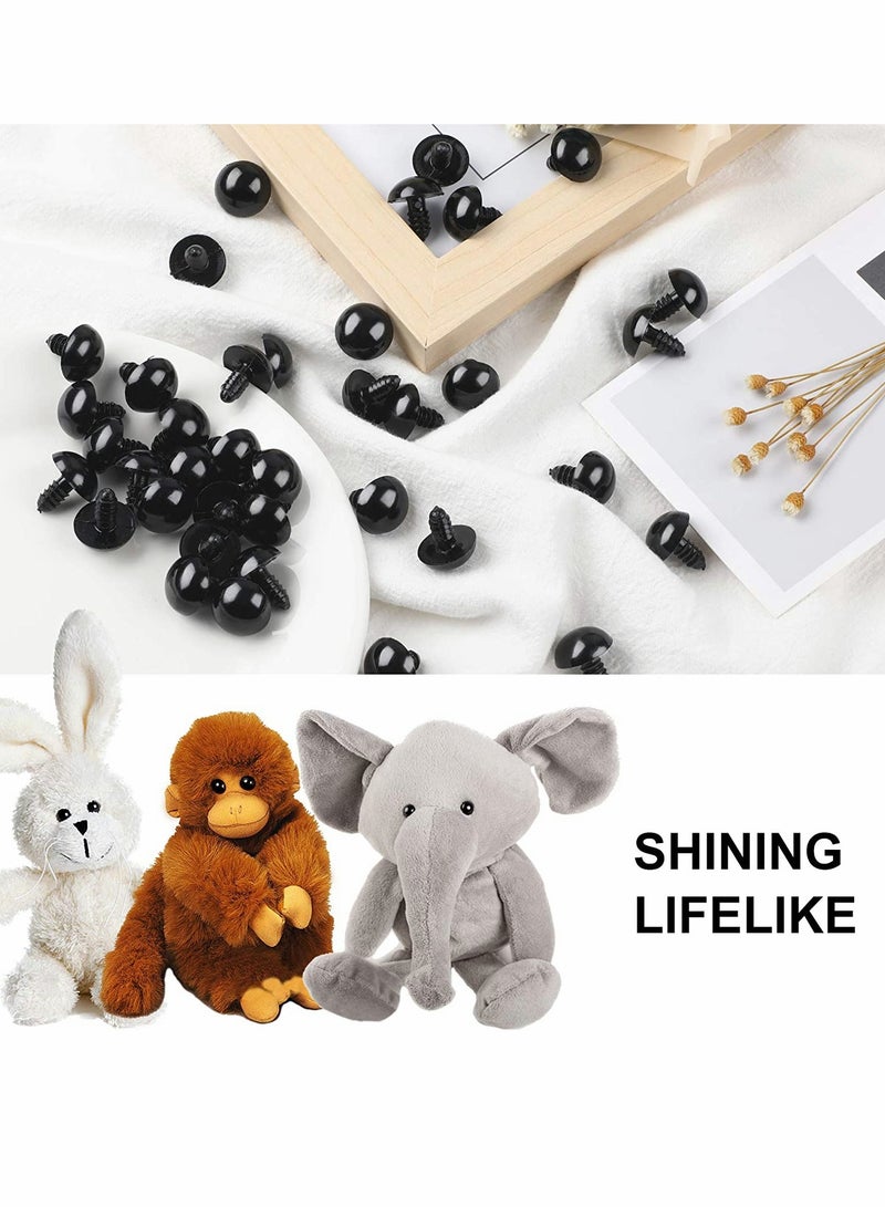 KASTWAVE Doll Eyes with Washers, 120 Pcs Plastic Safety Crochet Eyes and 120 Pcs Washers, for Crochet Crafts Washer Assorted Sizes for Doll, Plush Animal and Teddy Bear Puppet Craft Making (0.48 Inch/12 mm) - Image 4