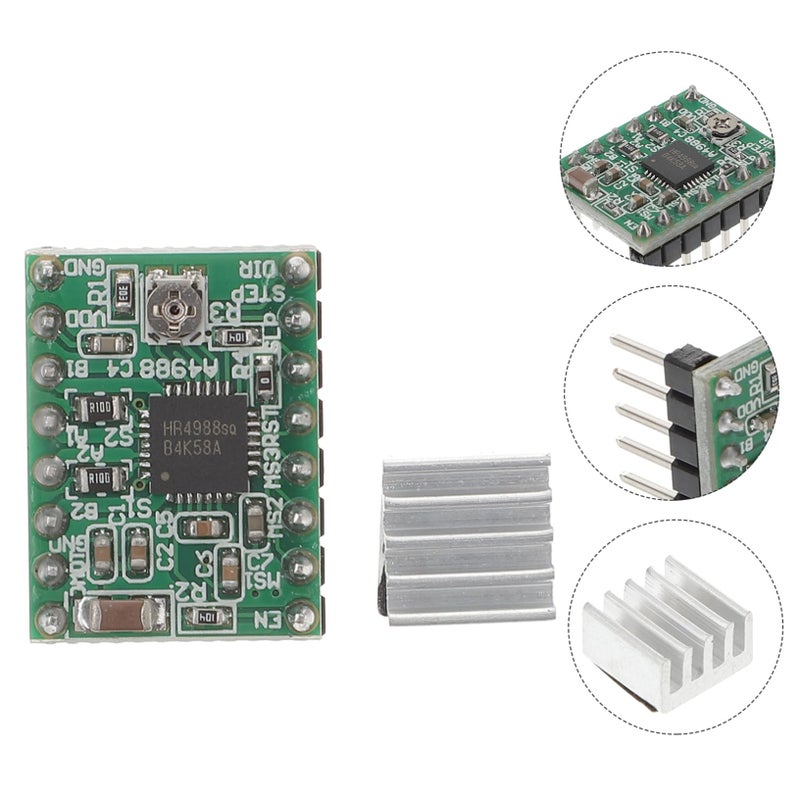 Stepper Motor Driver Module 5Pcs with Heat Sink for 3D Printer CNC Machine Five Resolutions - Image 3