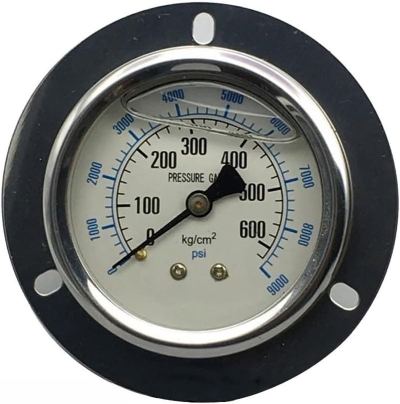 Stainless Steel Copper 60mm Flanged Hydraulic Pressure Gauge 0 600KG YN 60ZT - Image 2