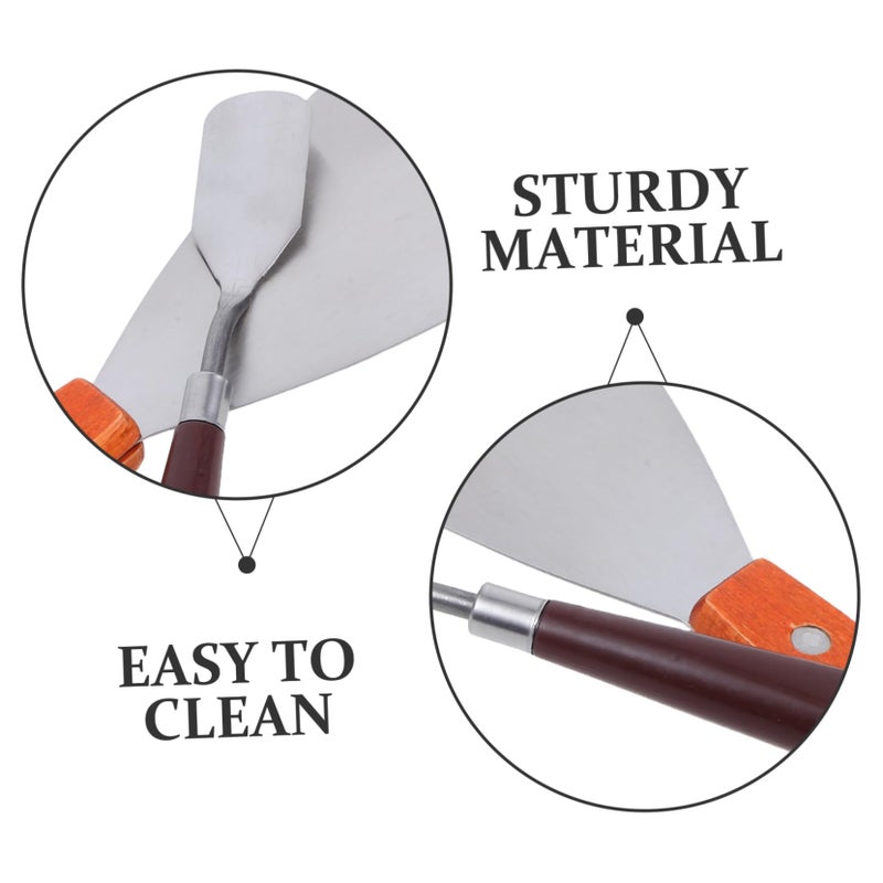 2 Pack Stainless Steel 3D Printer Scraper Tool with Comfortable Handle for Model Removal and Precision Shaping - Image 4