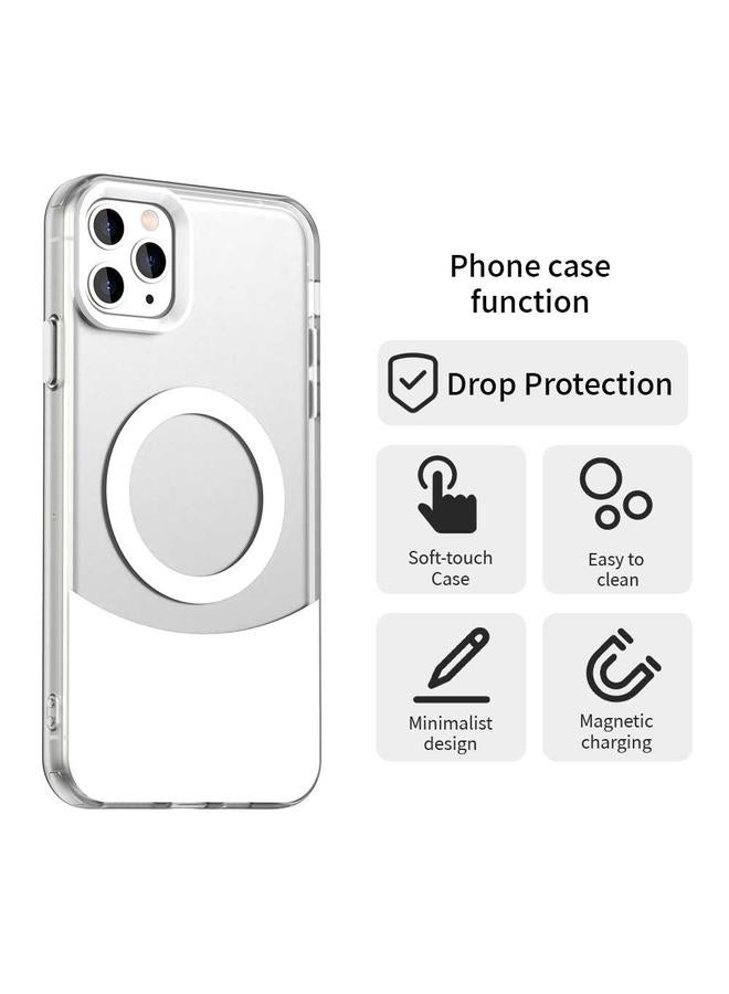 زبون جراب لهاتف iPhone 11 Pro Max من سلسلة Color Blocking MagSafe المغناطيسي PC Hybrid TPU - Image 2