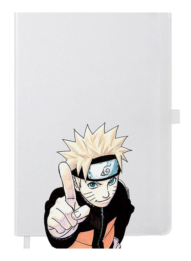 Theodor Designer A5 Thick White Hardcover Notebook Anime Naruto 2 - Image 1