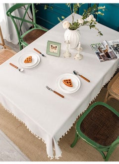 NIBEMINENT Waterproof and oil-proof cotton linen tablecloth no need to clean tablecloth  - Image 3