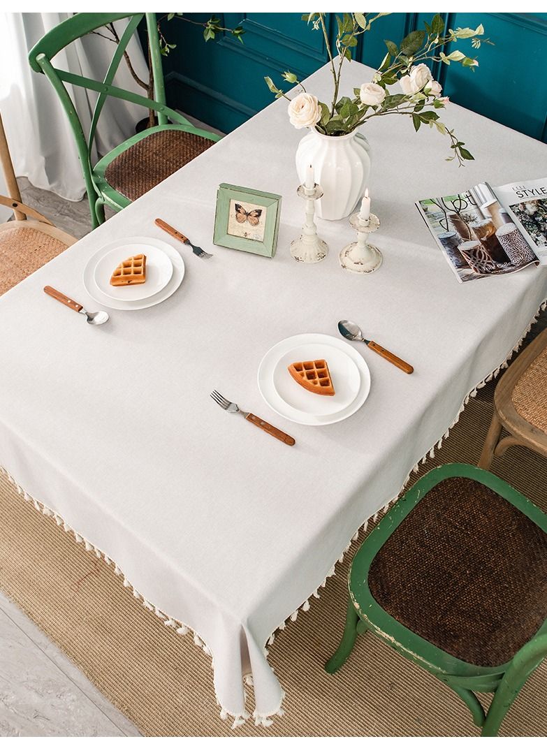NIBEMINENT Waterproof and oil-proof cotton linen tablecloth no need to clean tablecloth  - Image 3