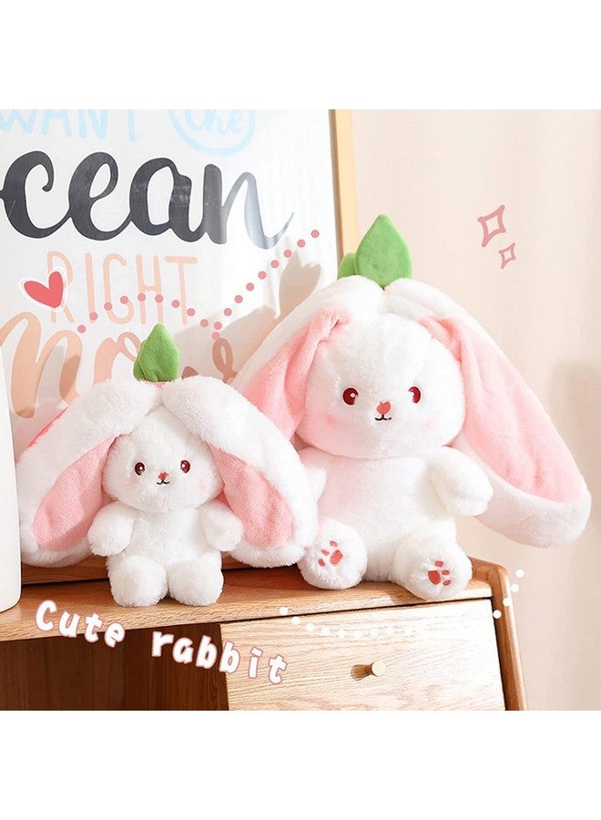 SILLYME Strawberry Rabbit - Reversible Bunny Soft Toy - Plush Toys for Girls - Strawberry Bunny pou Soft Toy (32 cm) - Image 5