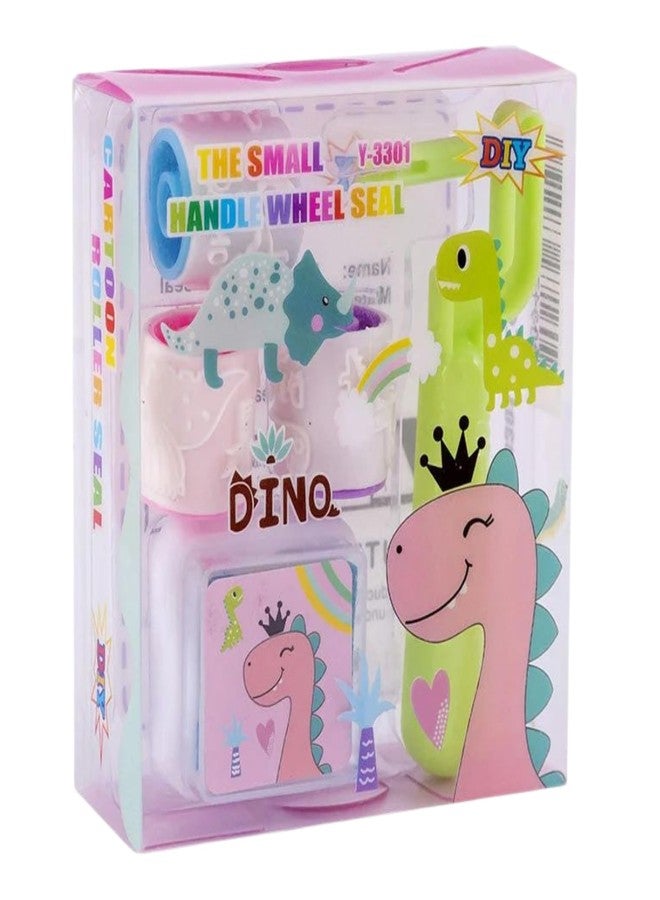 Sakuya Roller Seal Stamp with Inkpad for Kids | Handle Wheel Roller Stamp Set | Cute Stationery Items for Girls & Boys | Return Gift for Birthday Parties | Art Kit for Children - Animal - Image 5