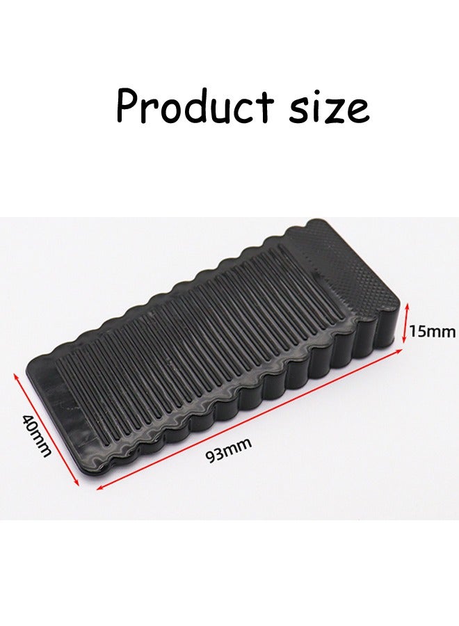 3 Pcs Heavy Duty Wedge Rubber Door Stop Works on All Floor Surfaces Height up to Non-Scratching Doorstops Special for Home Office School Heavy Door Door Stopper 93*40*15mm  - Image 4