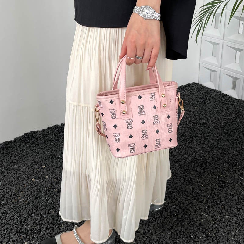 Trendy Macaron Bucket Bag for Women, Shoulder & Crossbody Handbag - Image 3