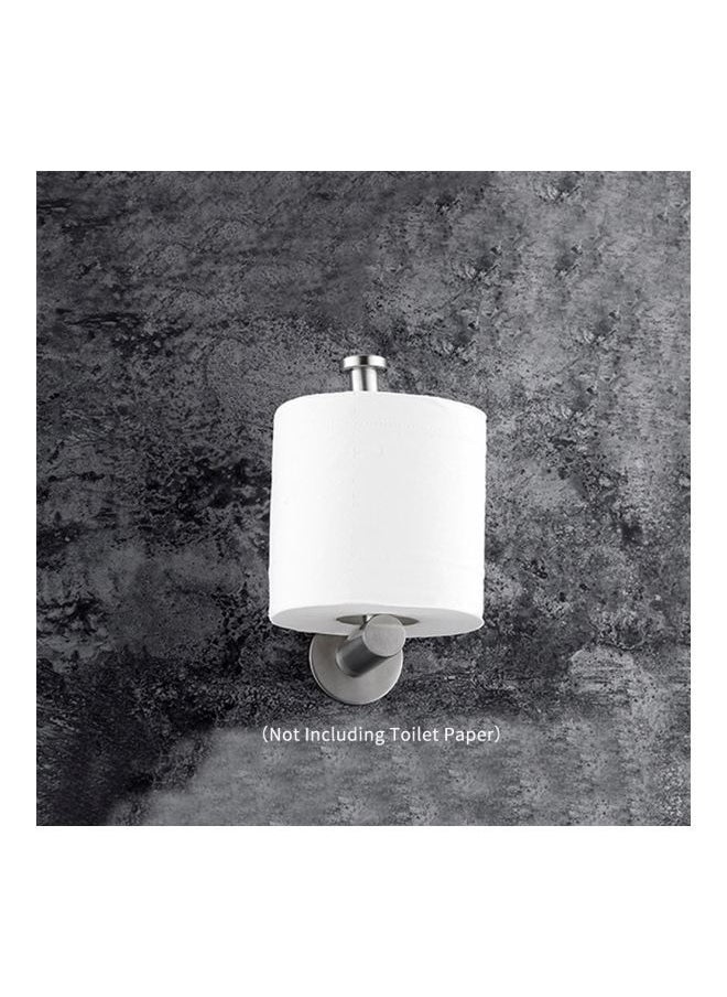 NIBEMINENT Wall Mount Toilet Paper Holder Silver 19.0x10.0x6.5cm  - Image 3