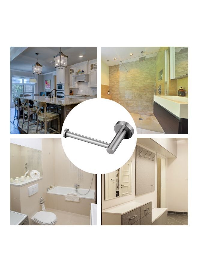 NIBEMINENT Wall Mount Toilet Paper Holder Silver 19.0x10.0x6.5cm  - Image 4