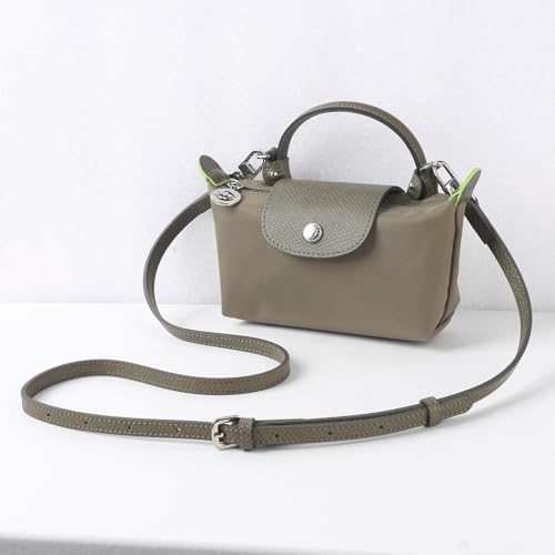 KOMHPS Purse Straps Replacement, Leather Handbag Crossbody Shoulder Strap Kit Adjustable for Mini Longcamp Tote Bag Women - Image 2