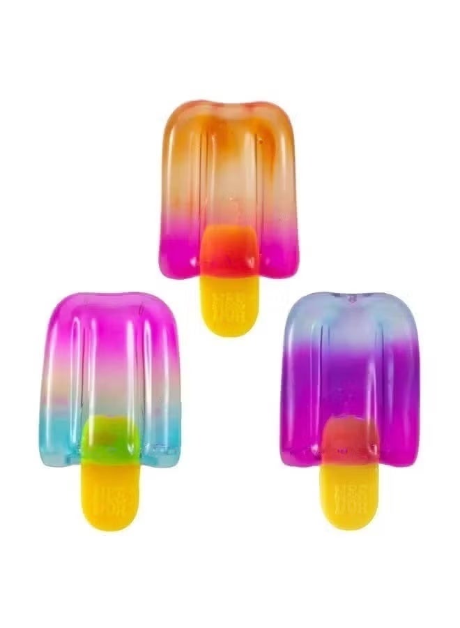 TOP ONE Popsicle Squishy Toy - Stress Relief Fidget Toy, Soft TPR Sensory Squeeze Ball for Kids & Adults, Portable Anxiety Relief Popsicle - Image 2