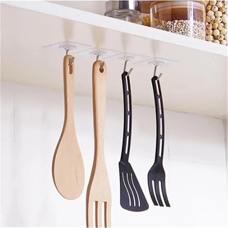 Heavy Duty Self Adhesive Wall Hooks 20 Pcs For Kitchen Bathroom Towel Key Holder - Image 4