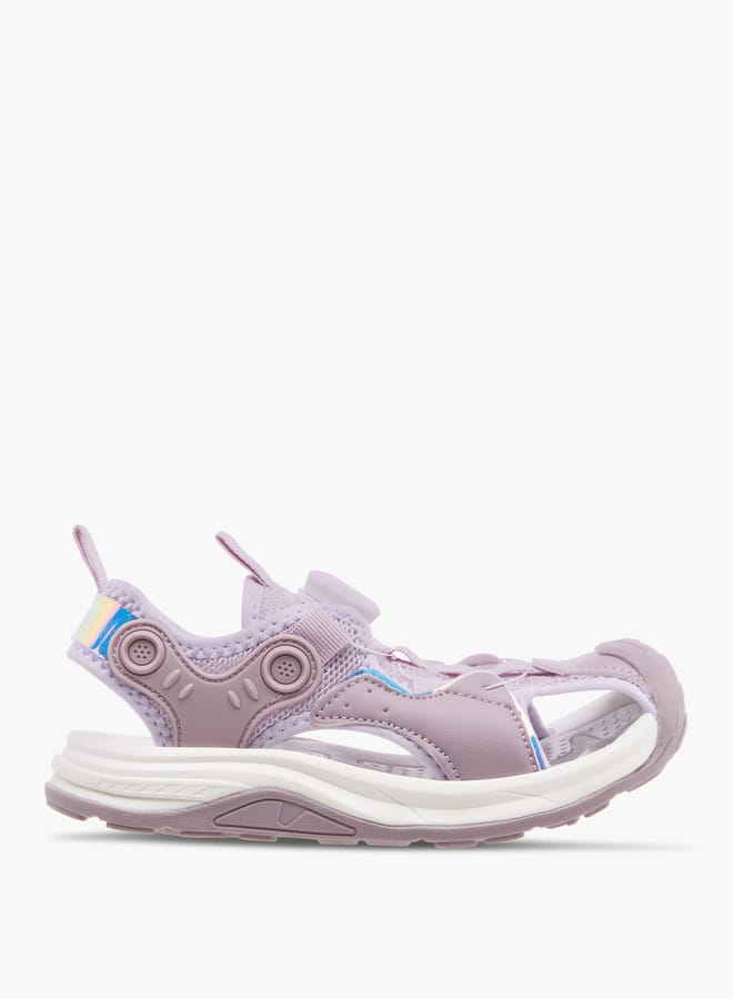 Kappa Girls' Textured Sandals with Rotating Buckle Closure - Image 1