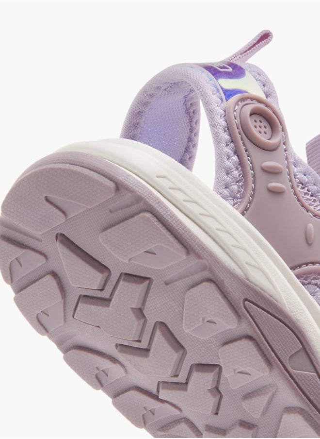 Kappa Girls' Textured Sandals with Rotating Buckle Closure  - Image 4