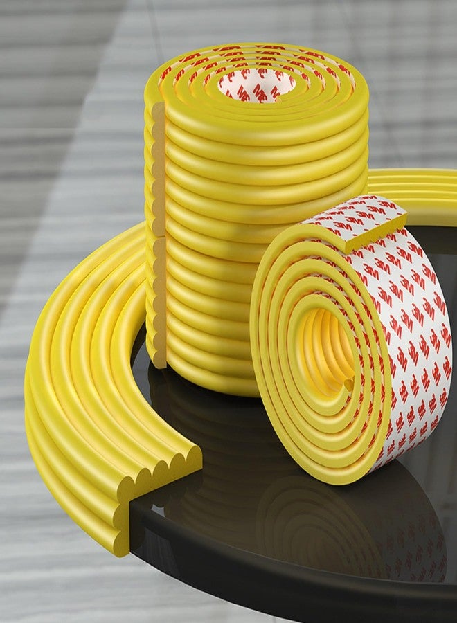 OLWICK واقي زوايا للأطفال من أولويك، قطعة واحدة | شريط وسادة سميك للغاية لسلامة الطفل | واقي حواف للأسطح الحادة، والطاولات، والمكاتب، وزوايا الجدران، والأثاث - طوله متران (أصفر) - Image 2