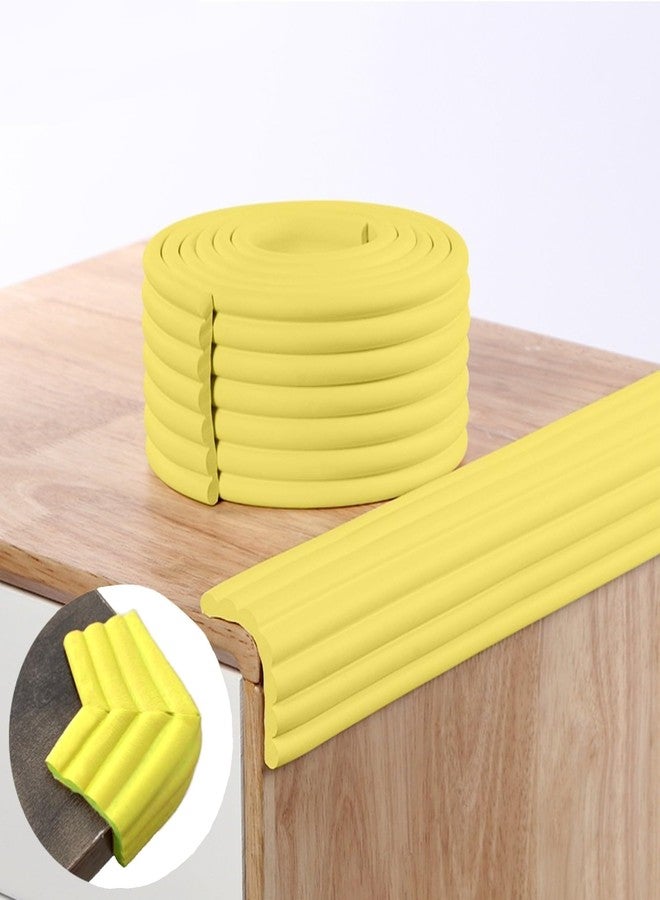 OLWICK واقي زوايا للأطفال من أولويك، قطعة واحدة | شريط وسادة سميك للغاية لسلامة الطفل | واقي حواف للأسطح الحادة، والطاولات، والمكاتب، وزوايا الجدران، والأثاث - طوله متران (أصفر) - Image 1