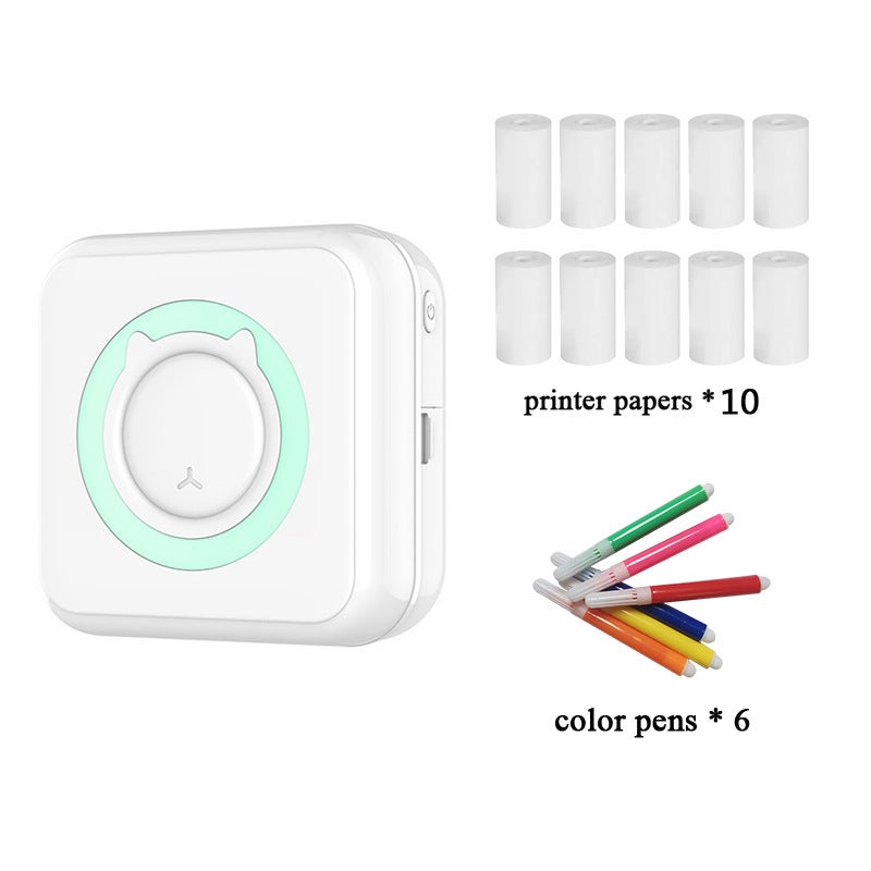 Mini Wrong Question Printer Ink-Free Bluetooth Connection Note Printing Label Printer Factory Gift - Image 1