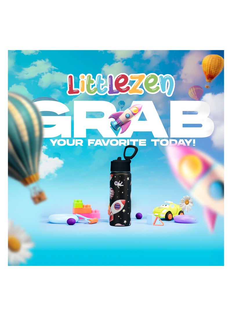 S2C Kids Water Bottle with Straw Lid – 550ml Stainless Steel, Double Wall Insulated, BPA-Free, Leak-Proof Bottle for School & Toddlers - Image 5