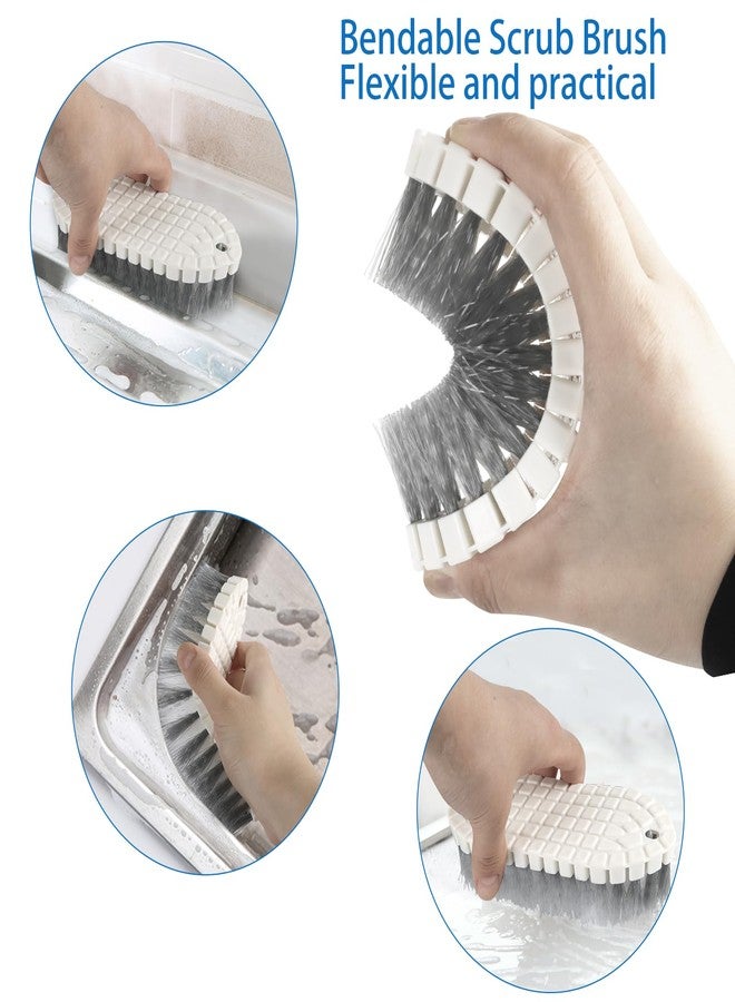 Runloon 6 Pack Multipurpose Household Cleaning Set, Deep Cleaning Brush Set with Grips - Dish, Scrub, Bottle, Shoe, Groove Gap, Keyboard Brush for Kitchen, Bathroom (B) - Image 5