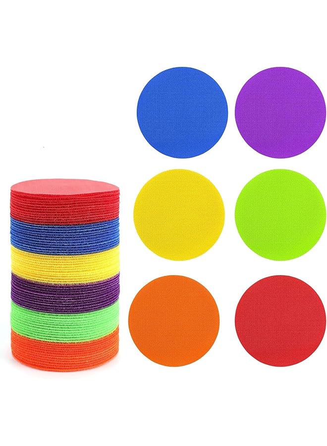 إيروريكس 30 قطعة من علامات تحديد السجاد لأرضية الفصول الدراسية، 6 ألوان من النقاط الأرضية للديكور، معلمي المدارس الابتدائية، طلاب رياض الأطفال، اليوغا أثناء الوقوف - Image 1