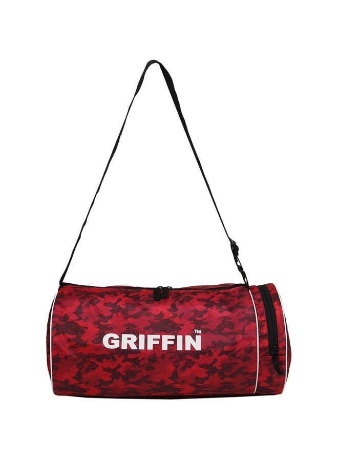 GRIFFIN G-100 Polyester Red Duffle Bag for Gym - Image 1