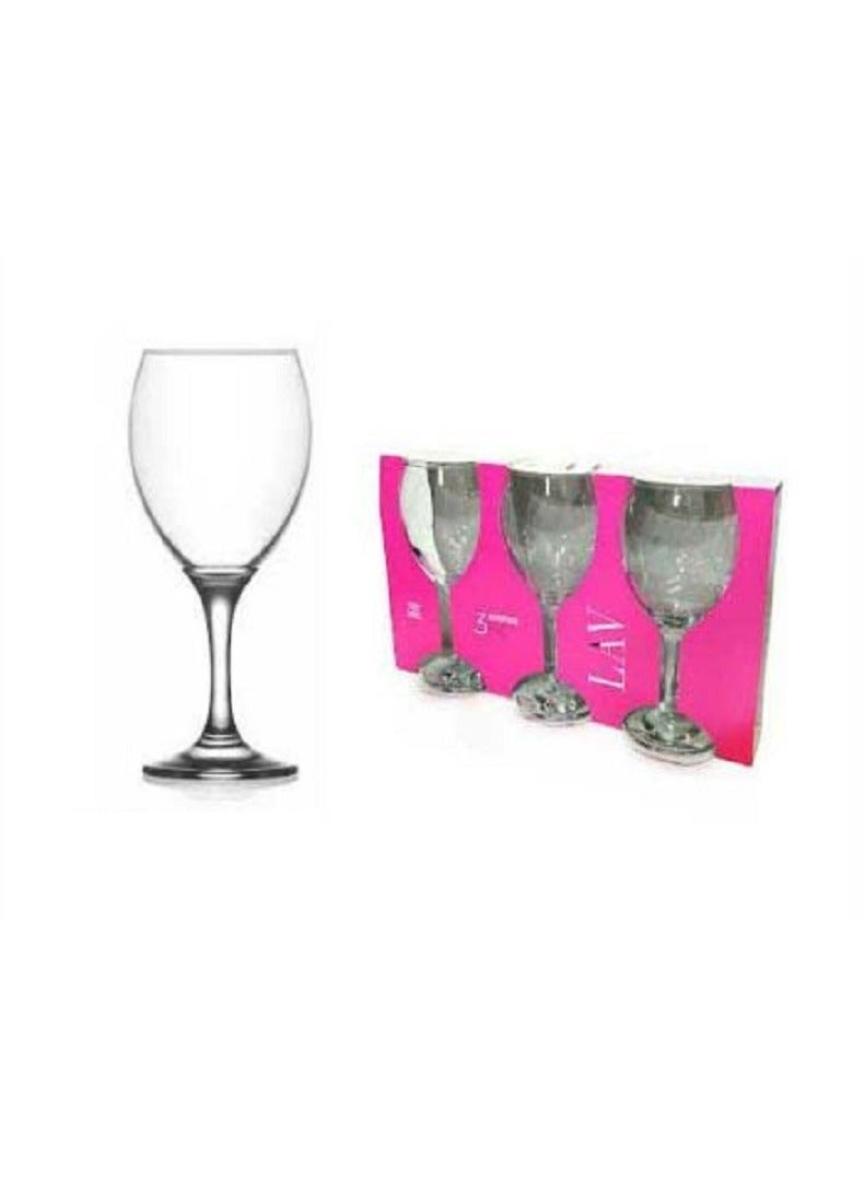 LAV 3 Pieces Empire Stemware Set 455 Ml - Clear  - Image 5