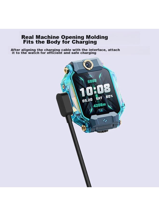 Bkayp [Fast Charging Without Damaging Device] Compatible With Xiaotiancai Children'S Smartwatch Z6 Top Edition, Charger Cable, Charging Dock, Magnetic - Image 4