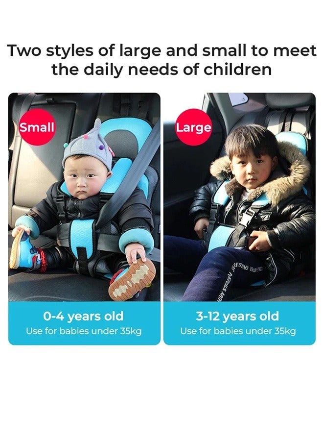 Baby stroller cushion, adjustable stroller cushion, high chair children's stroller cushion, foldable protection, travel accessories, suitable for children aged 0-8 (black)  - Image 5