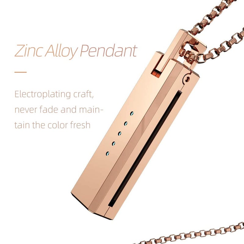 MIJOBS Necklace Compatible with Fitbit Flex 2 Band Stainless Steel Pendant Metal Jewelry Accessory for Girl Women Men - Image 3