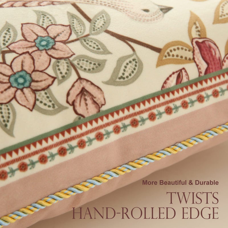 patdrea Velvet Euro Sham Decorative Throw Pillow Covers Set Soft Durable Cushion Cases Pillowcase for Couch Bedroom Car Living Room 4 PCS - Image 3