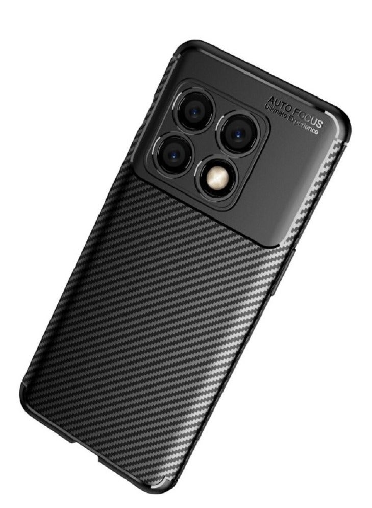 Cover OnePlus 10 Pro 5G  , - Protection Brushed Carbon Fiber Cover Shockproof - With Protection For Camera Slip-Resistant - Black  - Image 3