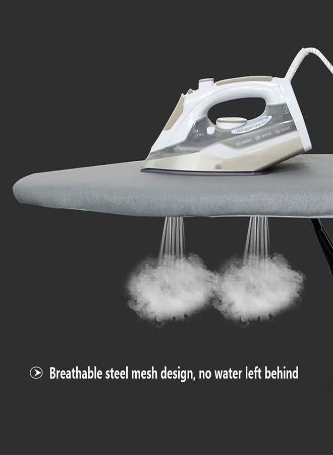 Ironing Board Heat Resistant Cover Ironing Board Non-Slip Folding Adjustable Height (31 * 86 * 110CM) Gray  - Image 5