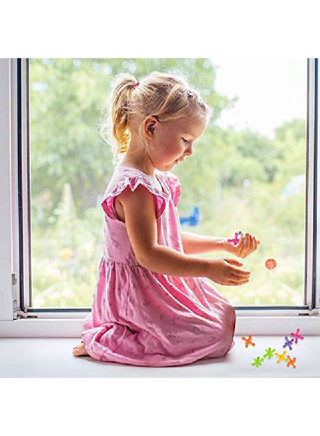 ArtCreativity Large Neon Jacks Game 3 Sets Each Set With 10 Plastic Jacks And 1 Marbleized Rubber Ball Vintage Toys Fun Activity For Kids Birthday Party Favors For Boys And Girls - Image 5