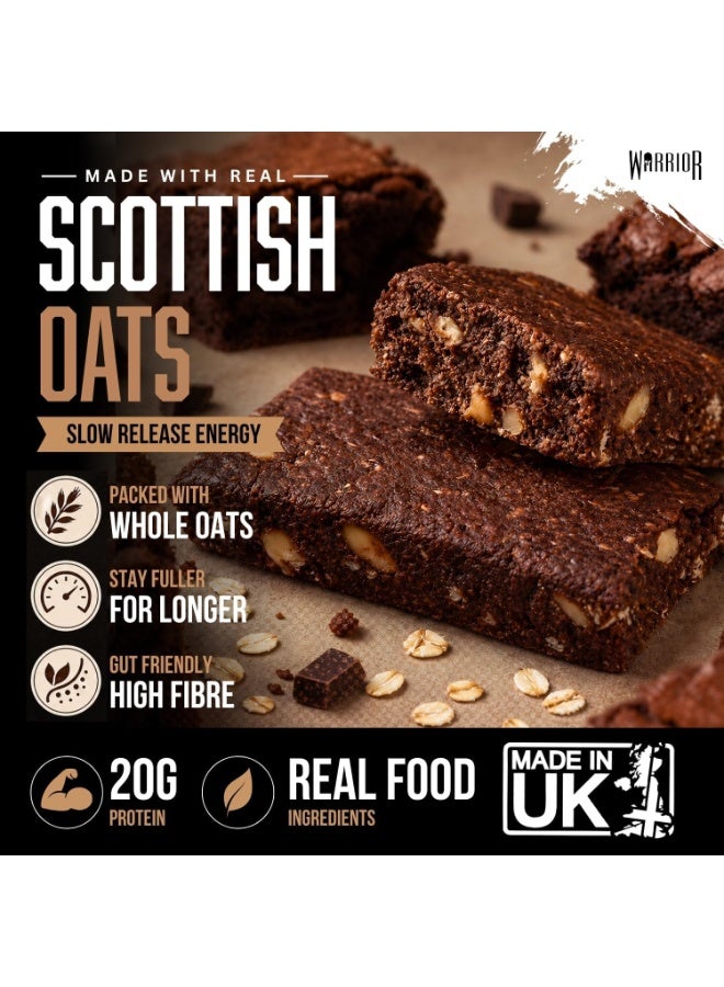 Warrior Raw Protein Flapjack Chocolate Brownie 12 x 75g - Image 5