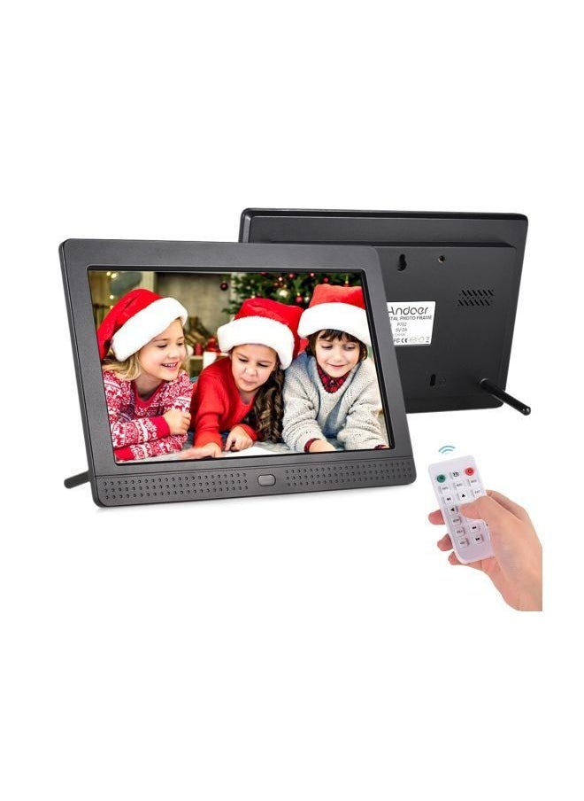 Generic LED Digital Photo Frame With Remote Control Black  - Image 2
