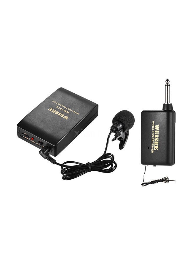 NIBEMINENT Portable FM Wireless Microphone System Voice Amplifier I2999 Black - Image 1