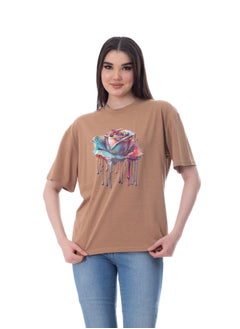 Women's short-sleeved printed T-shirt