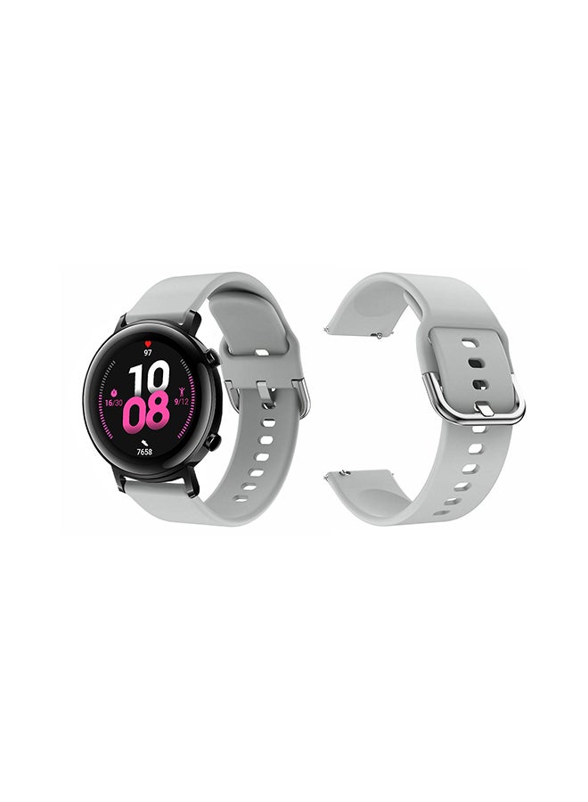 Perfii Stylish Replacement Band For Huawei Watch GT/GT 2 42mm Grey
