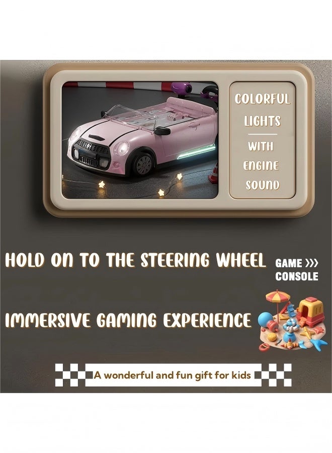 Simulated Racing Toy Steering Wheel Toy Interesting Racing Game Toy For Kids Interactive Racing Car Simulator Toy  Simulated Driving Car Racing Games Avoid Obstacles Racing Car Cool Steering Wheel Toy With Light And Sound Effect Gifts For Kids Boys Girls  - Image 3