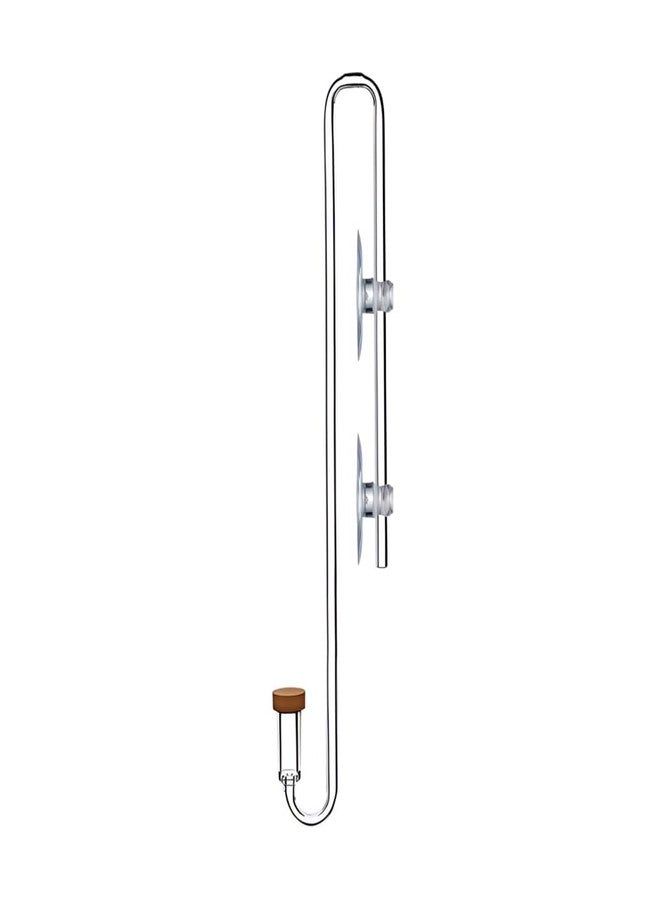 DONGKER Aquarium CO2 Diffuser,Acrylic Hanging CO2 Atomizer with Suction Cups & Bubbler Counting Function for 4mm/0.16" I.D. CO2 Tube - Image 1