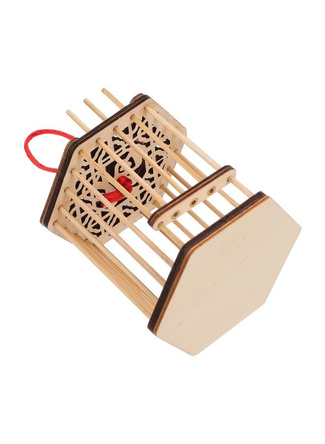 balacoo balacoo Wooden Grasshopper Cage: Grasshopper Cage Cricket Cage Habitat Critter Breeding Cages Cricket Feeder Reptiles Wild Life Crawling Toys for Reptiles  - Image 2