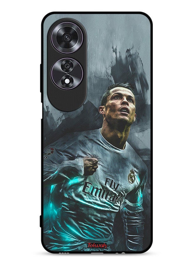 Tolwak Oppo A60 Protective Case Cover Cristiano Ronaldo Art - Image 1