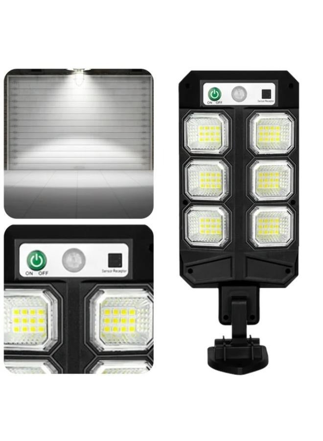 ELTRAZONE LED Solar Street Lights with Remote Control ,LED Sensor with Human Body Sensor – Waterproof for Outdoor Use, Ideal for Solar Gardens and Road Applications. - Image 1