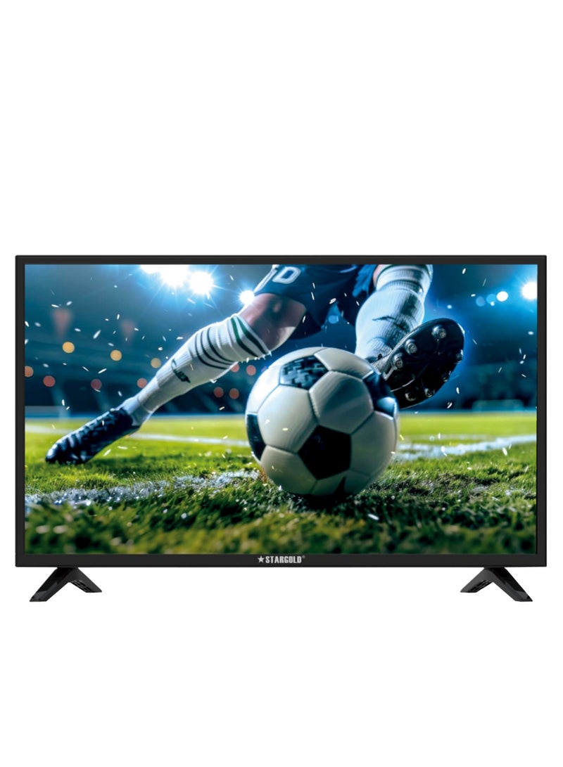 Stargold 24 Inch LED TV HD Ready, AC/DC Compatible, HDMI, VGA, USB Multimedia, Energy Saving, True Color, Dual 3W Speakers, Perfect for Home & Caravan - Image 1