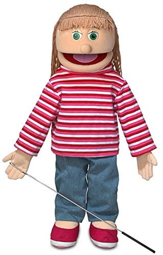 سيلي بابتس 25 "" Emily Peach Girl Full Body Ventriloquist Puppet - Image 1