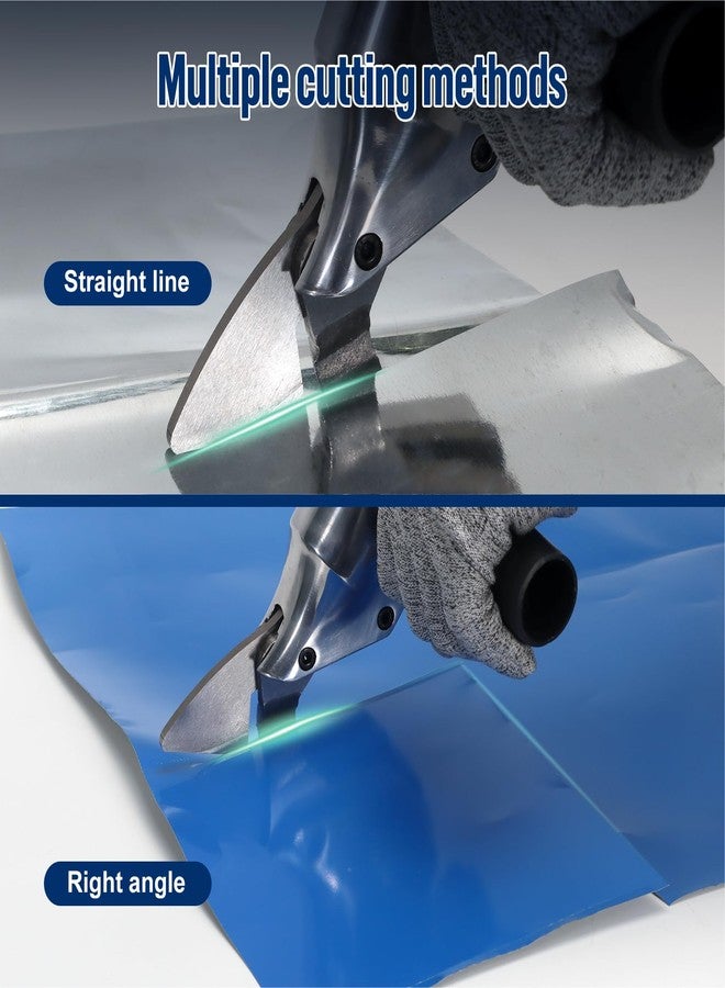 VlOXO Metal Shears Drill Attachment,Sheet Metal Cutter with 360 Degree Pivoting Handle Professional Sheet Metal Tools for Cut Steel, Sheet Metal Cutter Drill Attachment Can Curved and Straight Cutting - Image 4