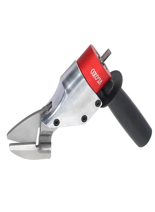 VlOXO Metal Shears Drill Attachment,Sheet Metal Cutter with 360 Degree Pivoting Handle Professional Sheet Metal Tools for Cut Steel, Sheet Metal Cutter Drill Attachment Can Curved and Straight Cutting - Image 1