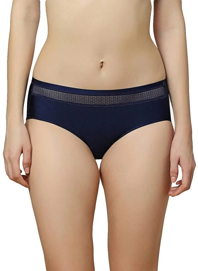 ترايامف Triumph Women's Polyamide Classic Solid Hipster Panties (Pack of 1) (756I387_Navy Blue